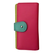 Multicolor Wallet with Tab Closure 7875