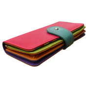 Multicolor Wallet with Tab Closure 7875