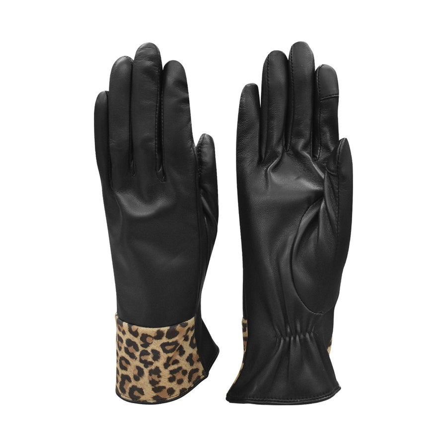 Leopard Trim Tech Gloves 8105